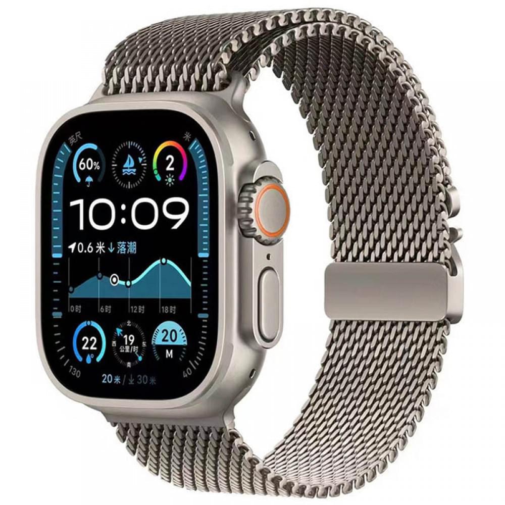 Ремінець Milanese Loop New Design для Apple Watch 38/40/41/42mm(ser.10) Titanium