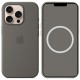 Чохол Silicone case (AAA) with Magsafe and Animation (button) для Apple iPhone 16 Pro Max (6.9") Stone Grey