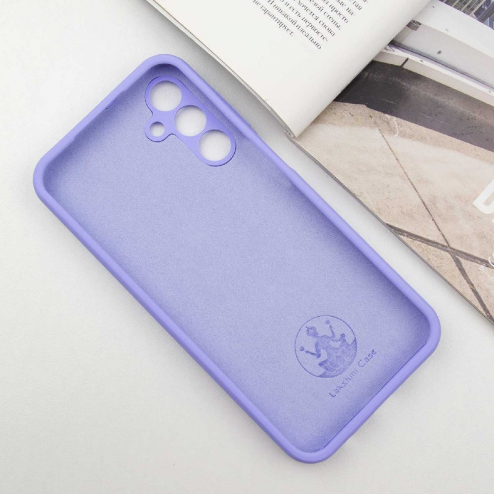 Чохол Silicone Cover Lakshmi Full Camera (AAA) with Logo для Samsung Galaxy A55 Бузковий / Dasheen