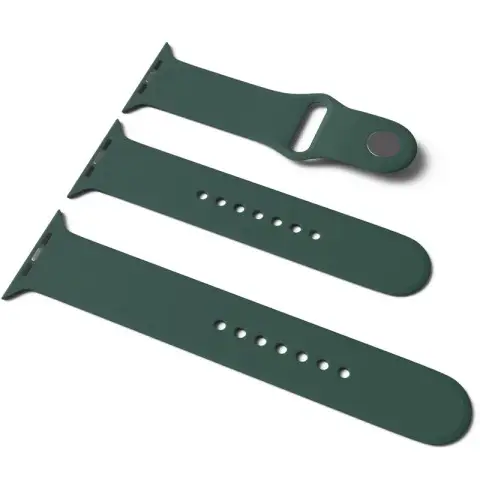 Силіконовий ремінець для Apple Watch Sport Band 42(ser.1-3)/44/45/46/49mm (S/M & M/L) 3pcs Зелений / Pine green