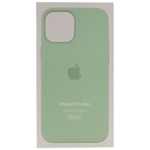 Чохол Silicone case (AAA) with Magsafe and Animation для Apple iPhone 12 Pro Max (6.7") Зелений / Pistachio