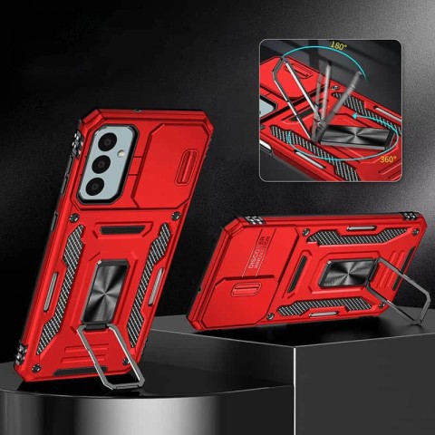 Ударостійкий чохол Camshield Army Ring для Samsung Galaxy A36 5G / A56 5G Червоний / Red
