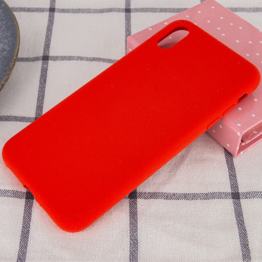 Чохол Silicone Case Full Protective (AA) NO LOGO для Apple iPhone X / XS (5.8") Червоний / Red