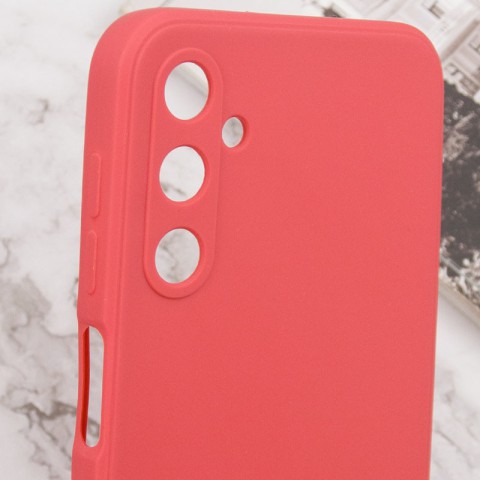 Силіконовий чохол Candy Full Camera для Samsung Galaxy A24 4G Червоний / Camellia