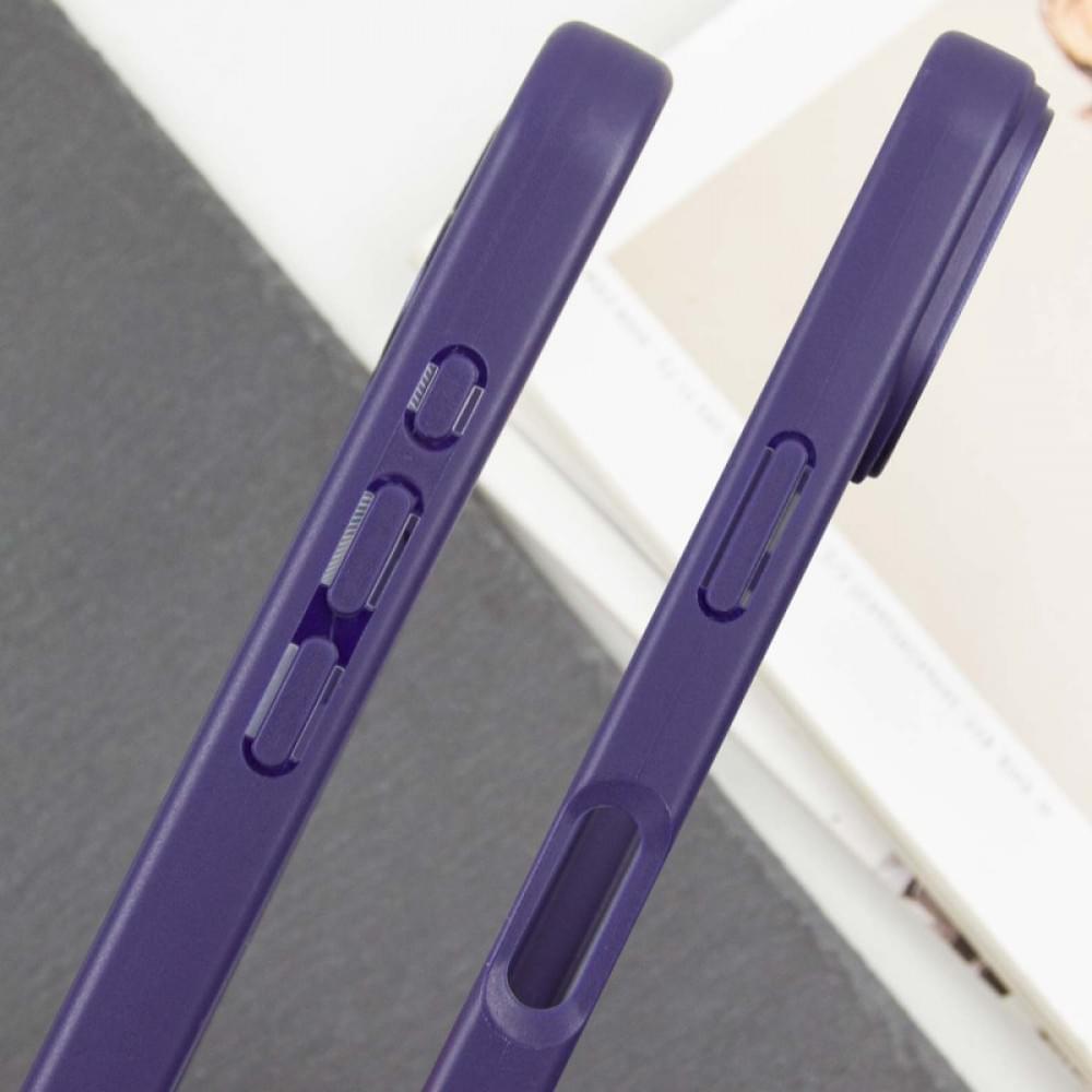 TPU чохол Transparent + Colour 1,5mm для Apple iPhone 16 (6.1") Purple