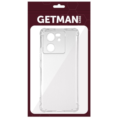 TPU чохол GETMAN Ease logo посилені кути Full Camera для Xiaomi 13T / 13T Pro Безбарвний (прозорий)