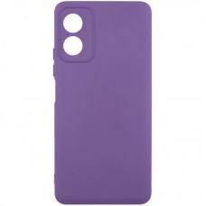 Чохол TPU GETMAN Liquid Silk Full Camera для Motorola Moto G04 / E14 Фіолетовий / Amethyst
