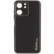 Шкіряний чохол Xshield для Xiaomi Redmi 13C / Poco C65 Чорний / Black
