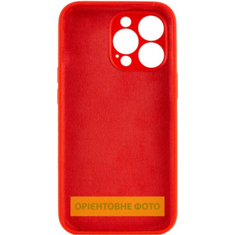 Чохол Silicone Case Full Camera Protective (AA) NO LOGO для Apple iPhone 17 Pro (6.3") Червоний / Red