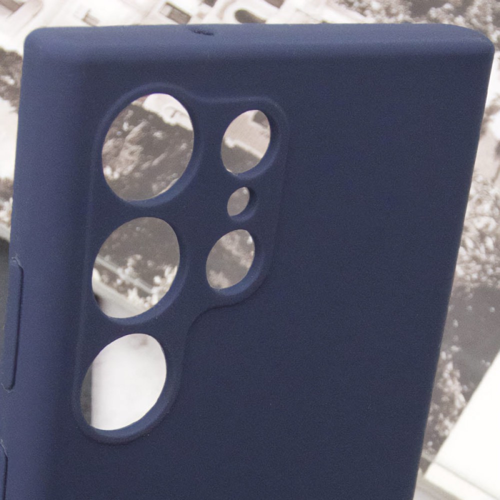 Чохол Silicone Cover Lakshmi Full Camera (AAA) with Logo для Samsung Galaxy S25 Ultra Темно-синій / Midnight blue