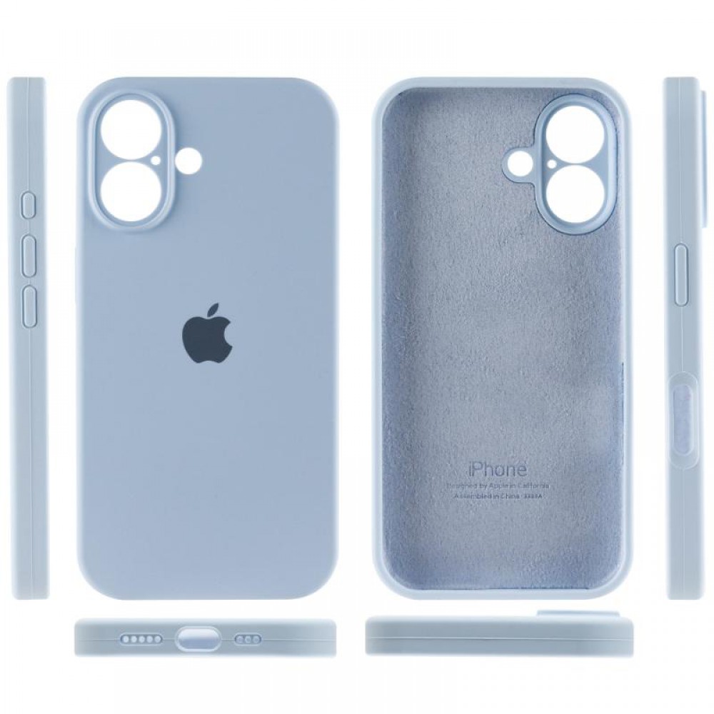 Чехол Silicone Case Full Camera Protective (AA) для Apple iPhone 16 Plus (6.7")