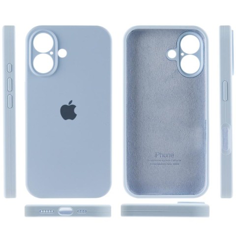 Чохол Silicone Case Full Camera Protective (AA) для Apple iPhone 16 Plus (6.7") Блакитний / Sweet Blue