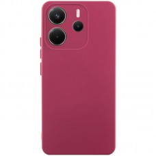 Чохол Silicone Cover Lakshmi Full Camera (AA) для Xiaomi Redmi Note 14 4G (Int. version) Бордовий / Marsala