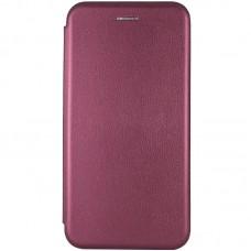 Шкіряний чохол-книжка Classy для Xiaomi Redmi 10 Бордовий