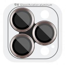 Захисне скло Metal Classic на камеру (в упак.) для Apple iPhone 16 Pro (6.3") / 16 Pro Max (6.9") Золотий / Desert Gold