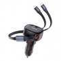 АЗП Baseus Enjoyment Pro Car Charger C + Retractable Type-C and Lightning 60W (C00057802111-0) Cluster Black