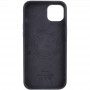 Чохол Silicone case (AAA) full with Magsafe для Apple iPhone 13 Pro Max (6.7") Чорний / Midnight