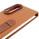 Шкіряний чохол Leather Case (AAA) with stand для Samsung Galaxy Z Fold7 Tan