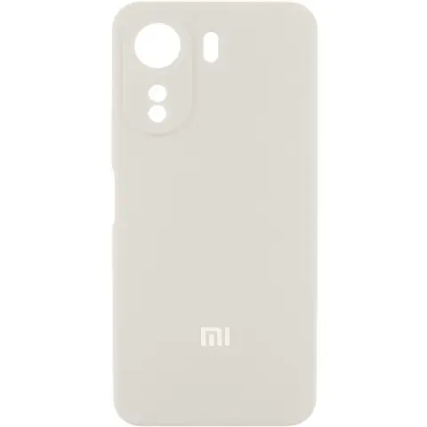 Чохол Silicone Cover Lakshmi Full Camera (AA) with logo для Xiaomi Redmi 13C / Poco C65 Білий / White
