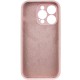 Чохол Silicone Case Full Camera Protective (AA) NO LOGO для Apple iPhone 13 Pro Max (6.7") Рожевий / Chalk Pink