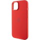 Чохол Silicone Case Metal Buttons (AA) для Apple iPhone 12 Pro Max (6.7") Червоний / Red