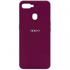 Чохол Silicone Cover My Color Full Protective (A) для Oppo A5s / Oppo A12 Бордовий / Marsala