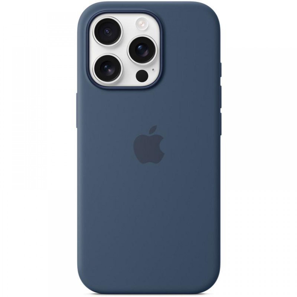 Чохол Silicone case (AAA) with Magsafe and Animation для Apple iPhone 16 Pro Max (6.9") Denim