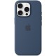 Чохол Silicone case (AAA) with Magsafe and Animation для Apple iPhone 16 Pro Max (6.9") Denim