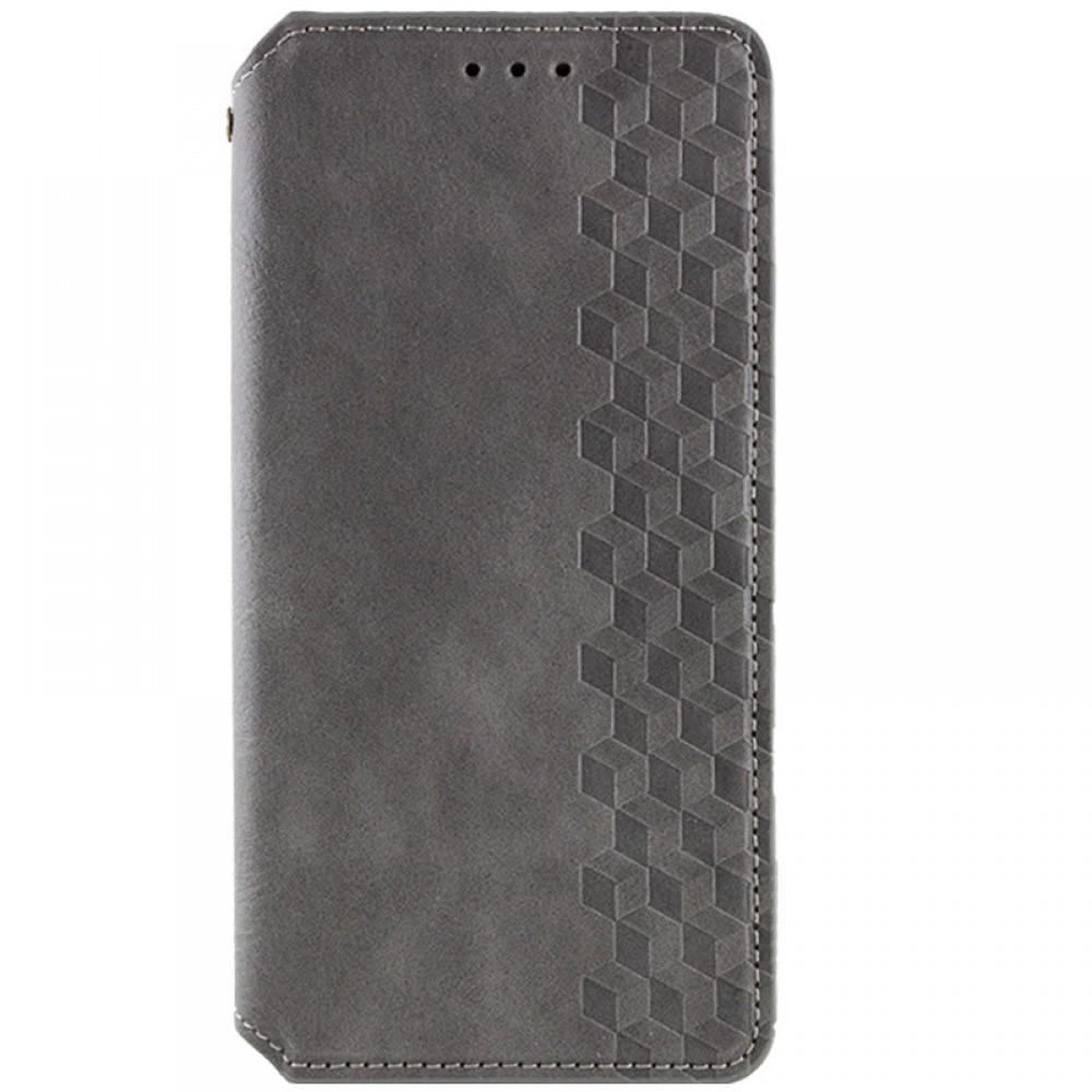 Шкіряний чохол-книжка GETMAN Cubic (PU) для Samsung Galaxy A24 4G Сірий
