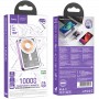 Портативний зарядний пристрій Power Bank Hoco Q14A Ice Crystal PD20W з БЗП 10000 mAh Purple