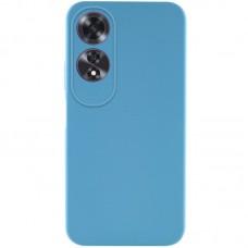 Чохол TPU GETMAN Liquid Silk Full Camera для Oppo A60 4G Блакитний / Blue