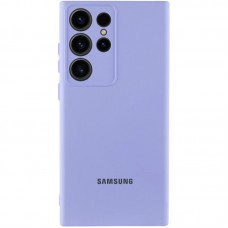 Чохол Silicone Cover Lakshmi Full Camera (AA) with logo для Samsung Galaxy S25 Ultra Бузковий / Dasheen
