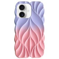 TPU чохол Leaf для Apple iPhone 16 (6.1") Lilac / Pink