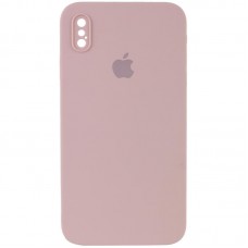 Чехол Silicone Case Square Full Camera Protective (AA) для Apple iPhone X / XS (5.8")