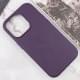 Шкіряний чохол Leather Case (AAA) with MagSafe and Animation для Apple iPhone 16 Pro Max (6.9") Dark Purple
