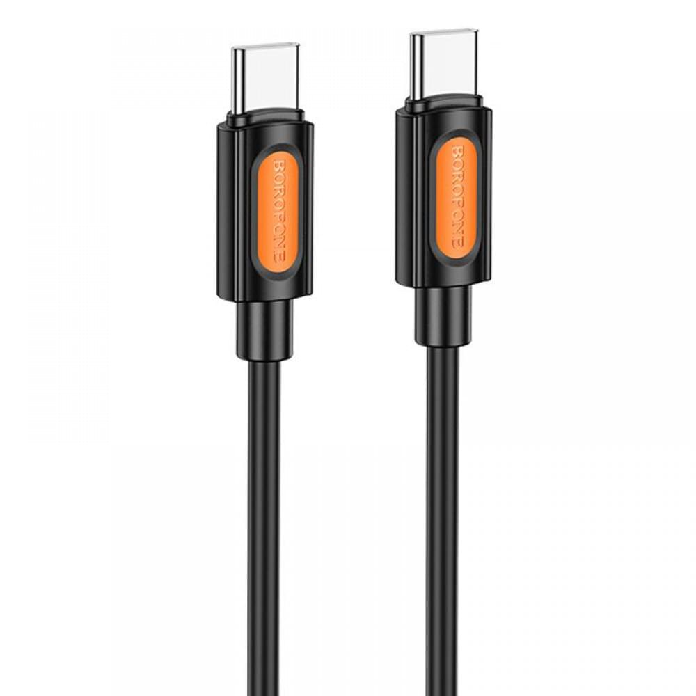 Дата кабель Borofone BX114 Structure Type-C to Type-C 60W (1m) Black