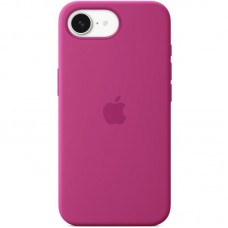 Чохол Silicone case (AAA) with Magsafe для Apple iPhone 16e (6.1") Fuchsia