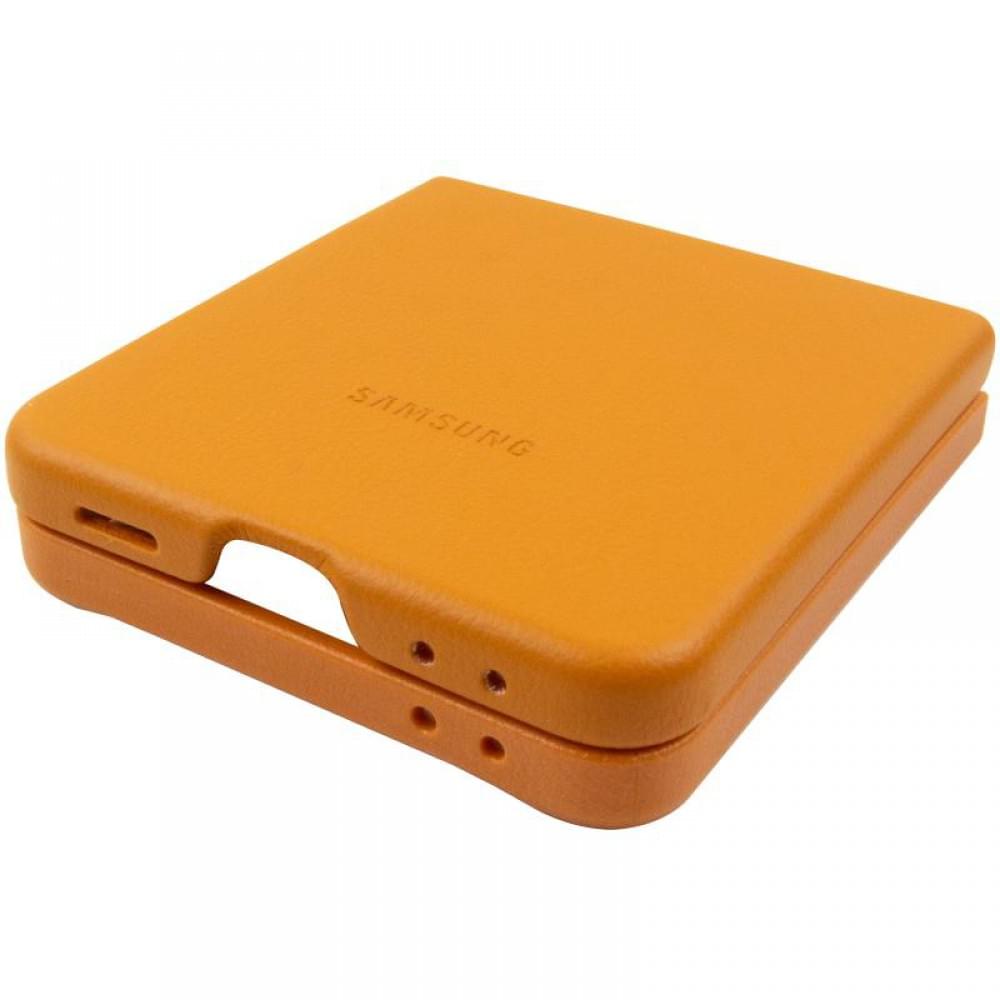 Кожаный чехол Leather Case (AAA) для Samsung Galaxy Z Flip5