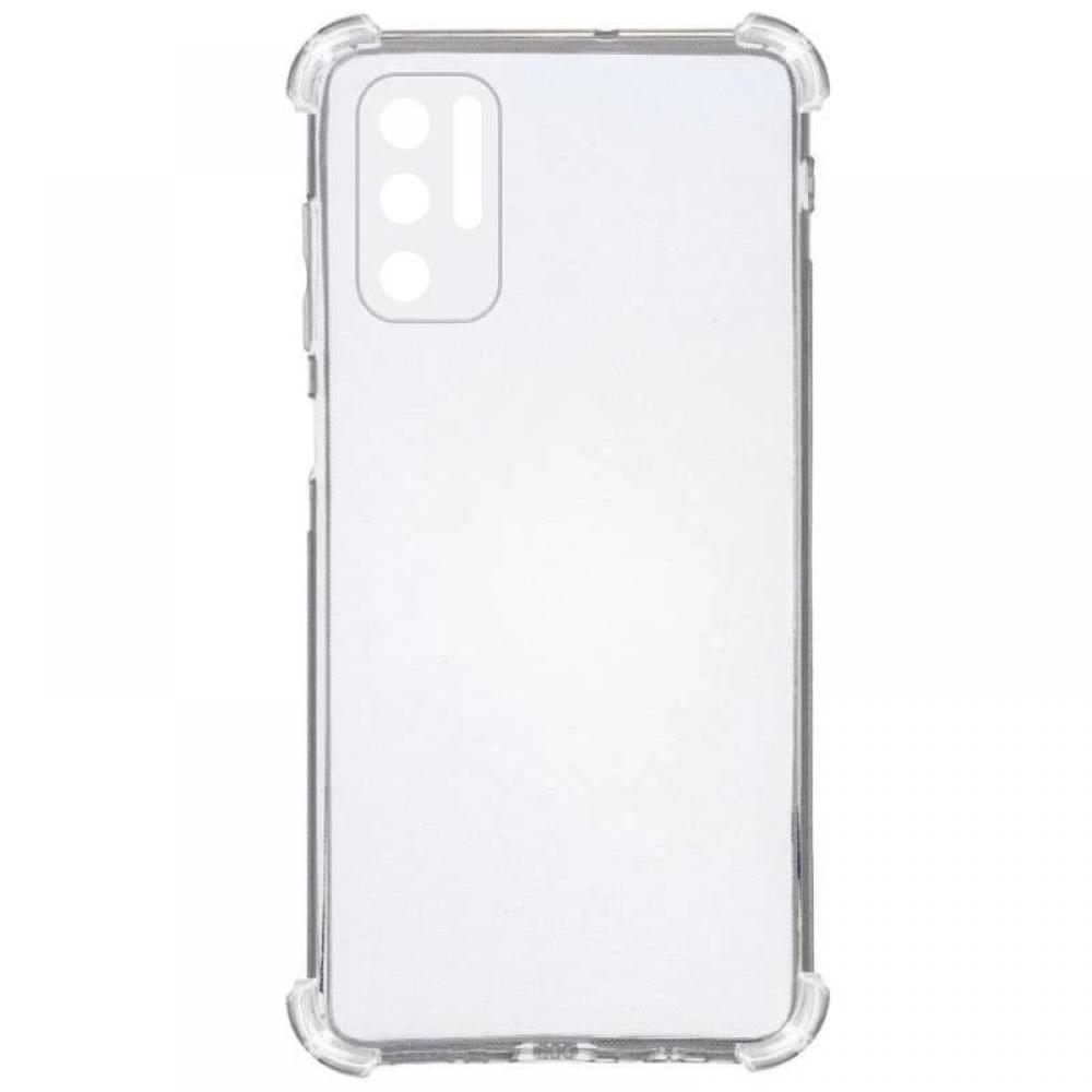 TPU чохол GETMAN Ease logo посилені кути Full Camera для Xiaomi Redmi Note 10 5G / Poco M3 Pro Безбарвний (прозорий)