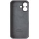 Чохол Silicone Case Full Camera Protective (AA) для Apple iPhone 17 (6.3") Сірий / Dark Gray