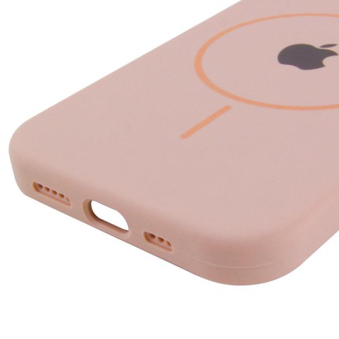 Чохол Silicone Case Full Protective (AA) with MagSafe для Apple iPhone 11 (6.1") Рожевий / Pink Sand