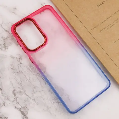 Чохол TPU+PC Fresh sip series для Motorola Moto E13 Синій / Рожевий