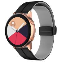 Силіконовий ремінець Classy для Smart Watch 20mm Black / Grey