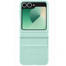 Шкіряний чохол Leather Case (AAA) для Samsung Galaxy Z Flip6 Turquoise