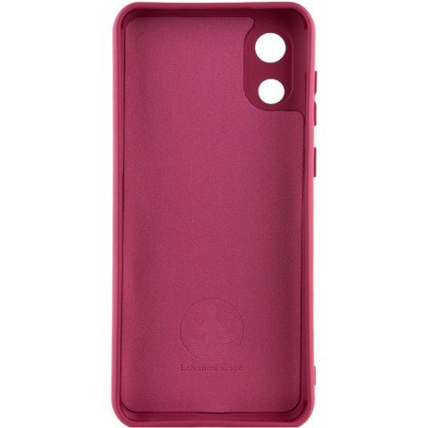 Чохол Silicone Cover Lakshmi Full Camera (A) для Samsung Galaxy A03 Core Бордовий / Marsala
