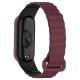 Ремінець Dual-color Magnetic для Xiaomi Mi Band 9/8 Plum / Black