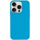 Чохол Silicone Case Full Protective (AA) NO LOGO для Apple iPhone 16 Pro (6.3") Блакитний / Blue