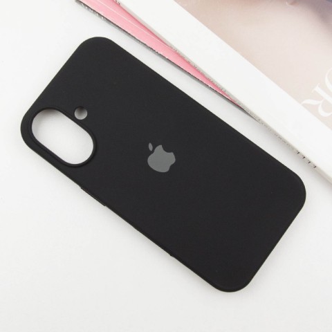 Чохол Silicone Case Full Protective (AA) для Apple iPhone 16 Plus (6.7") Чорний / Black