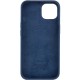 Чохол Silicone case (AAA) with Magsafe and Animation для Apple iPhone 13 (6.1") Синій / Abyss Blue