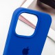 Чохол Silicone Case Full Protective (AA) для Apple iPhone 16 Pro (6.3") Синій / Capri Blue